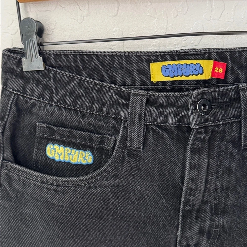 Empyre Black Relaxed Ultra Baggy Wash Skate Jeans Size 28 Inseam 25 - Picture 2 of 8